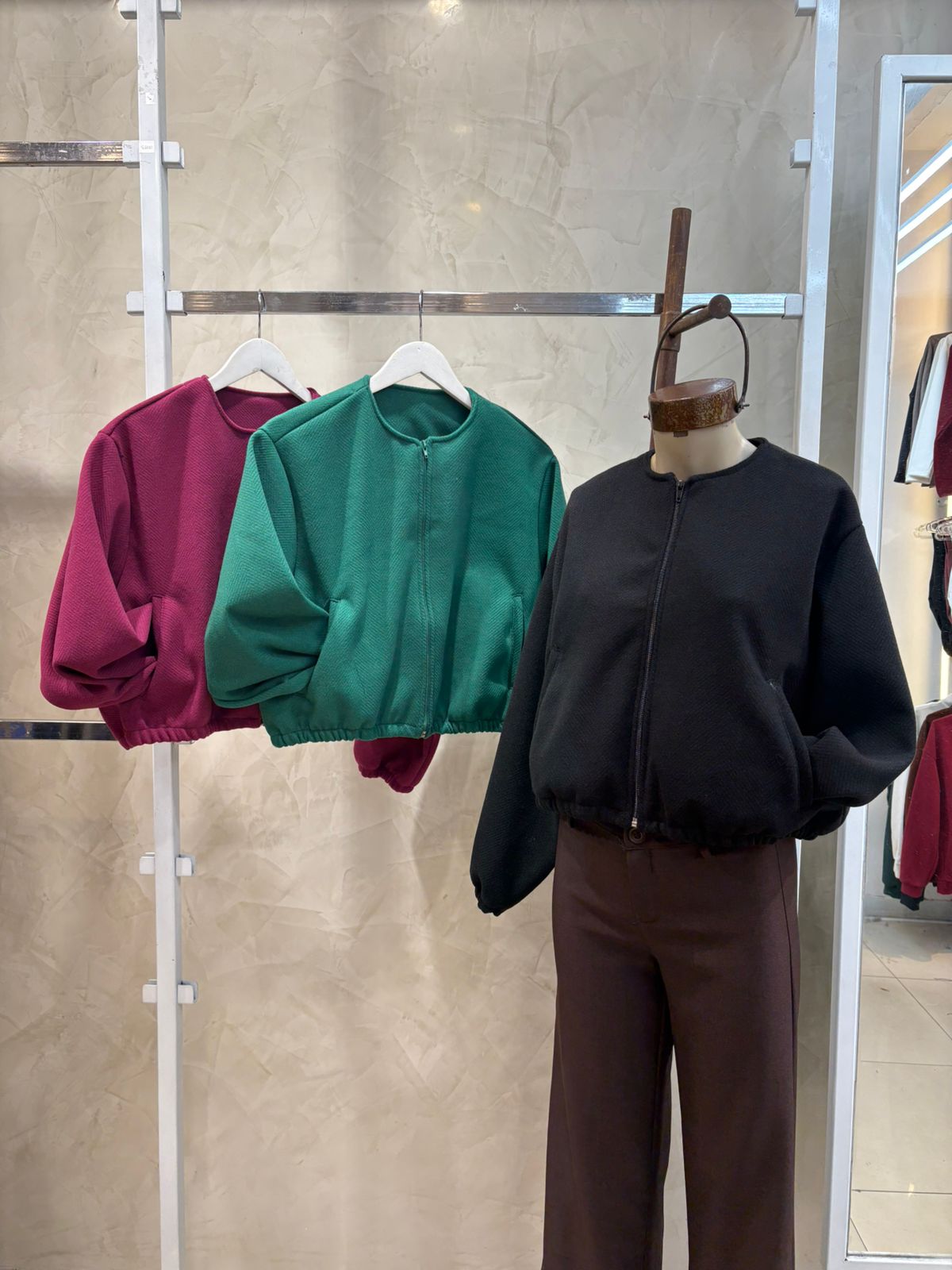 Campera boomer (Paño relieve)