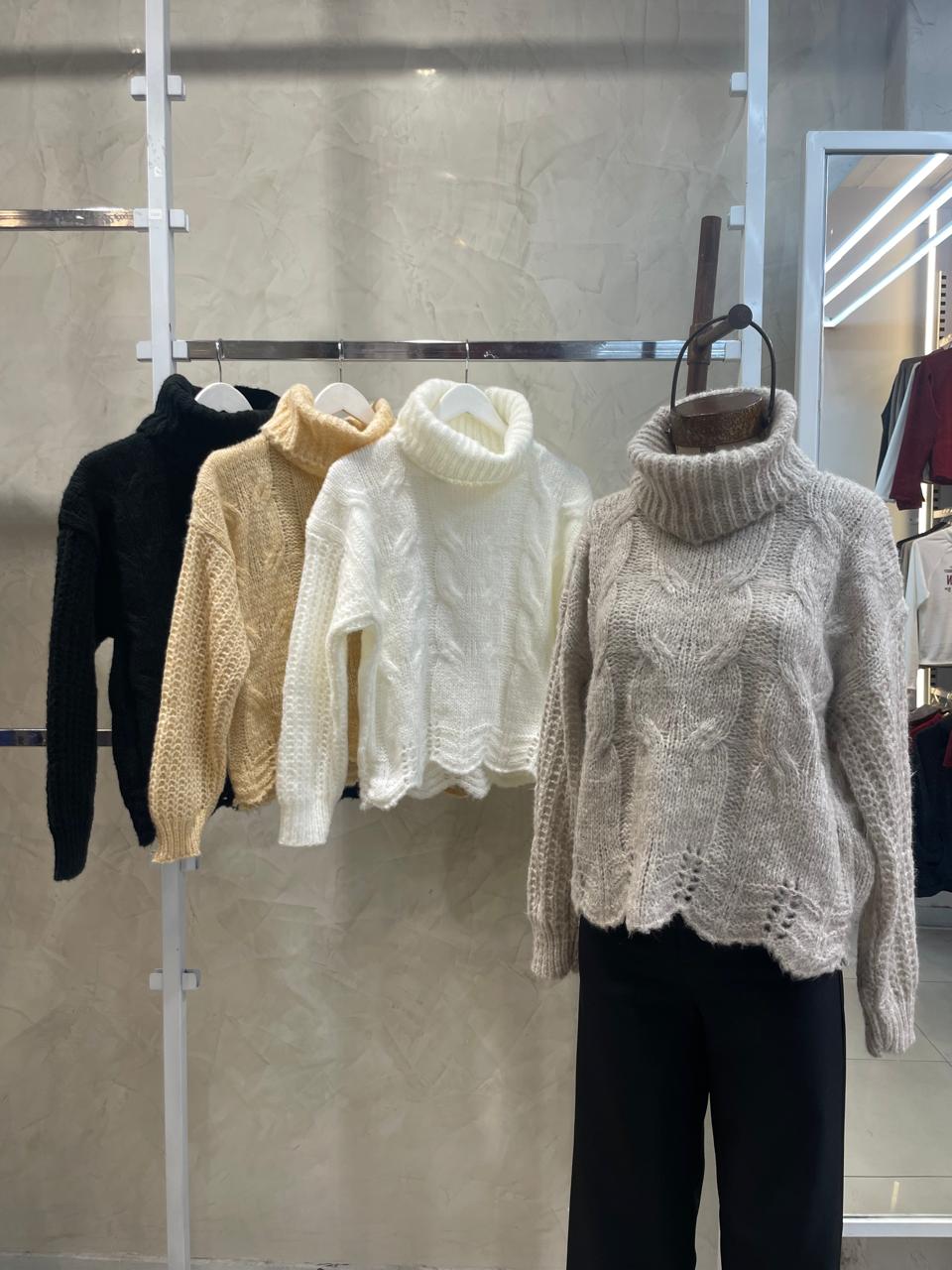Sweater Polera Trenzado