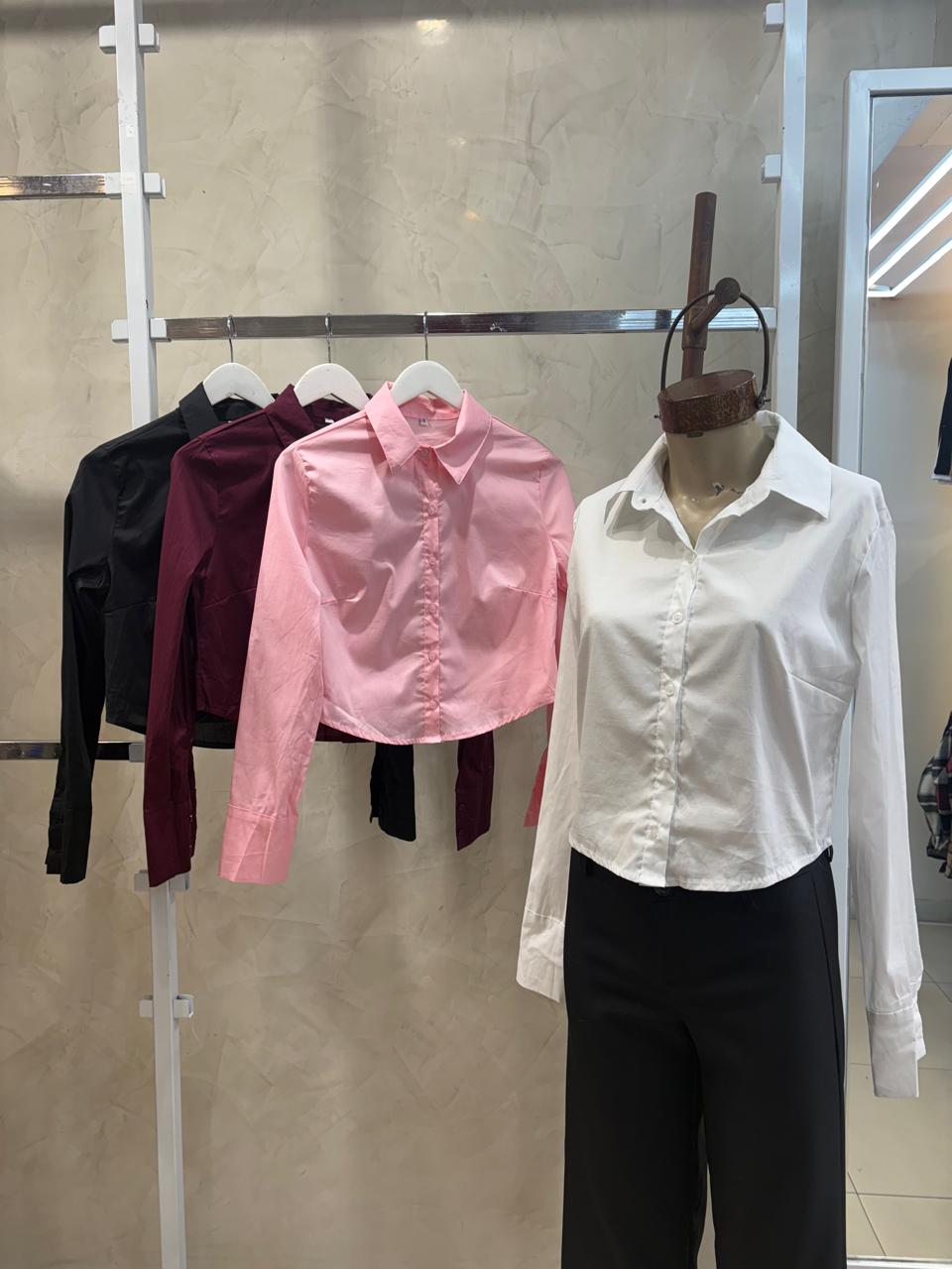 Camisa Crop (Poplin)