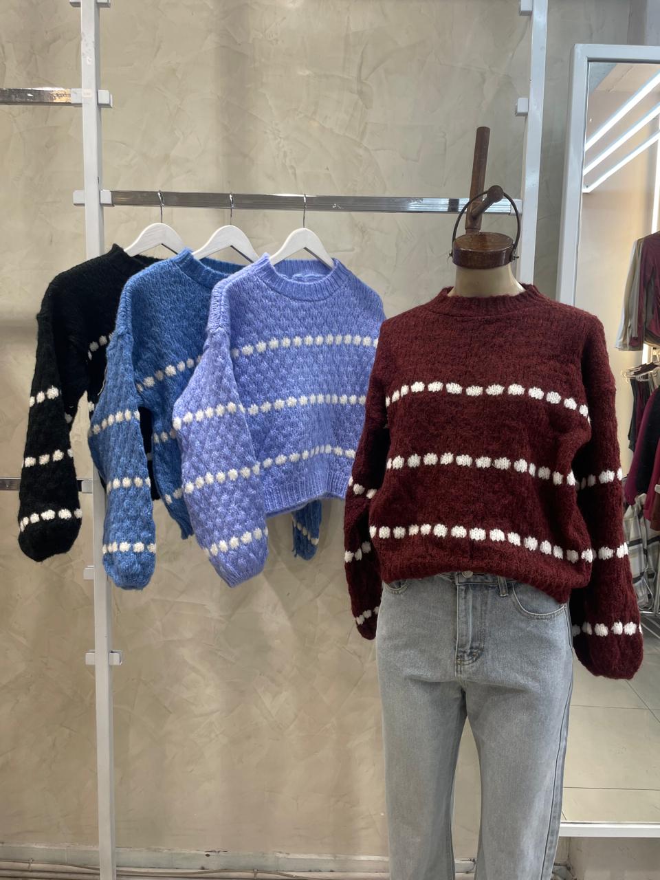 Sweater Burbuja Combinado
