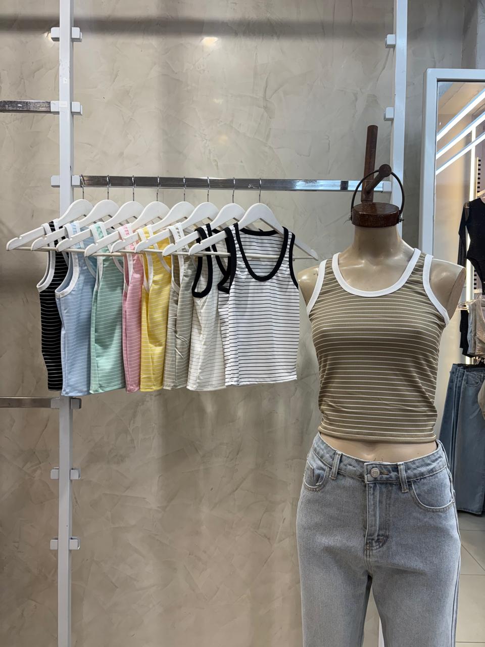 Musculosa Combinada (Morley Rayado)
