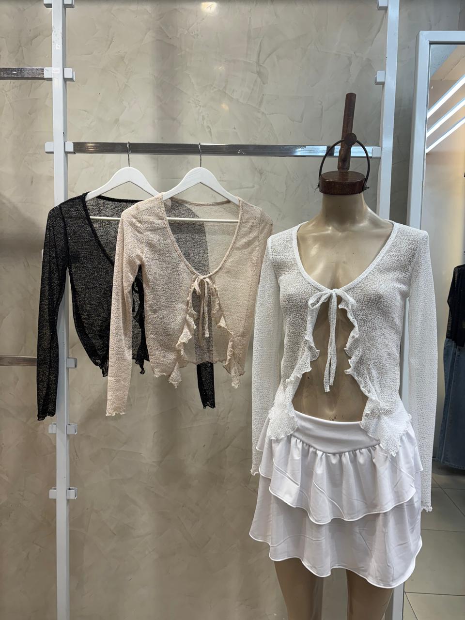 Top c/Tiras (Tejido Lurex)