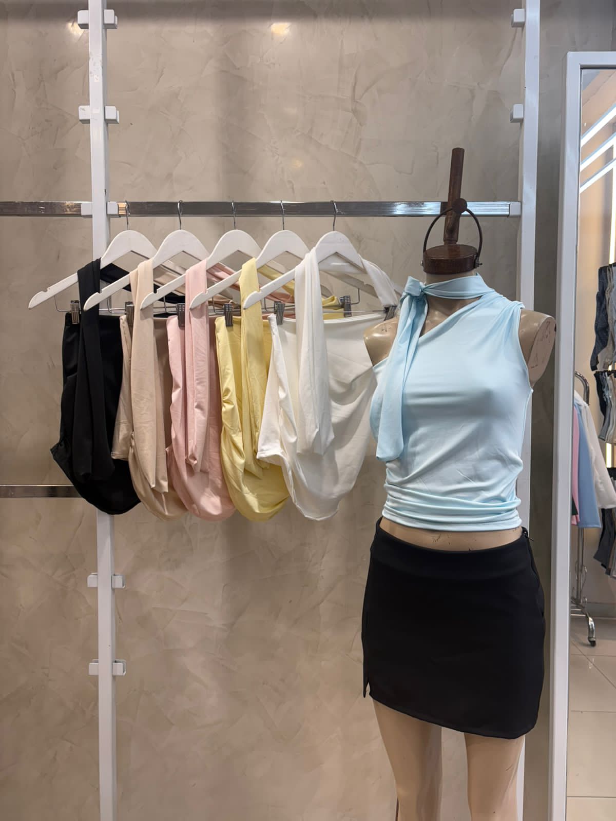 Top lazo en cuello (Microfibra)
