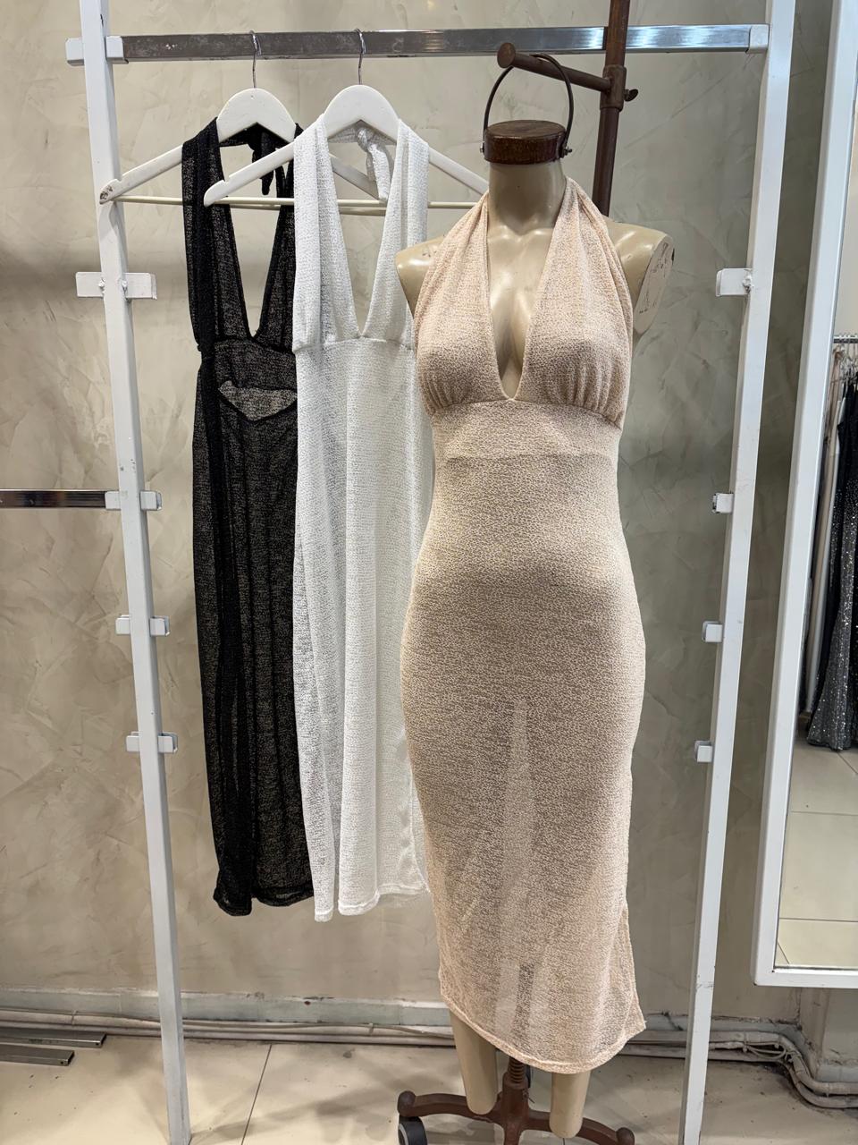 Vestido Marilyn c/ tajo (urex)