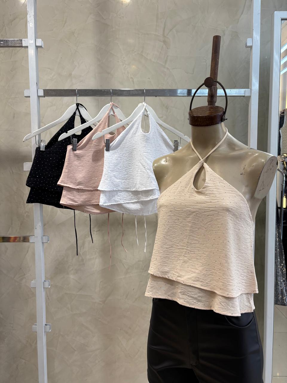 Top cruzado strass (Cey)