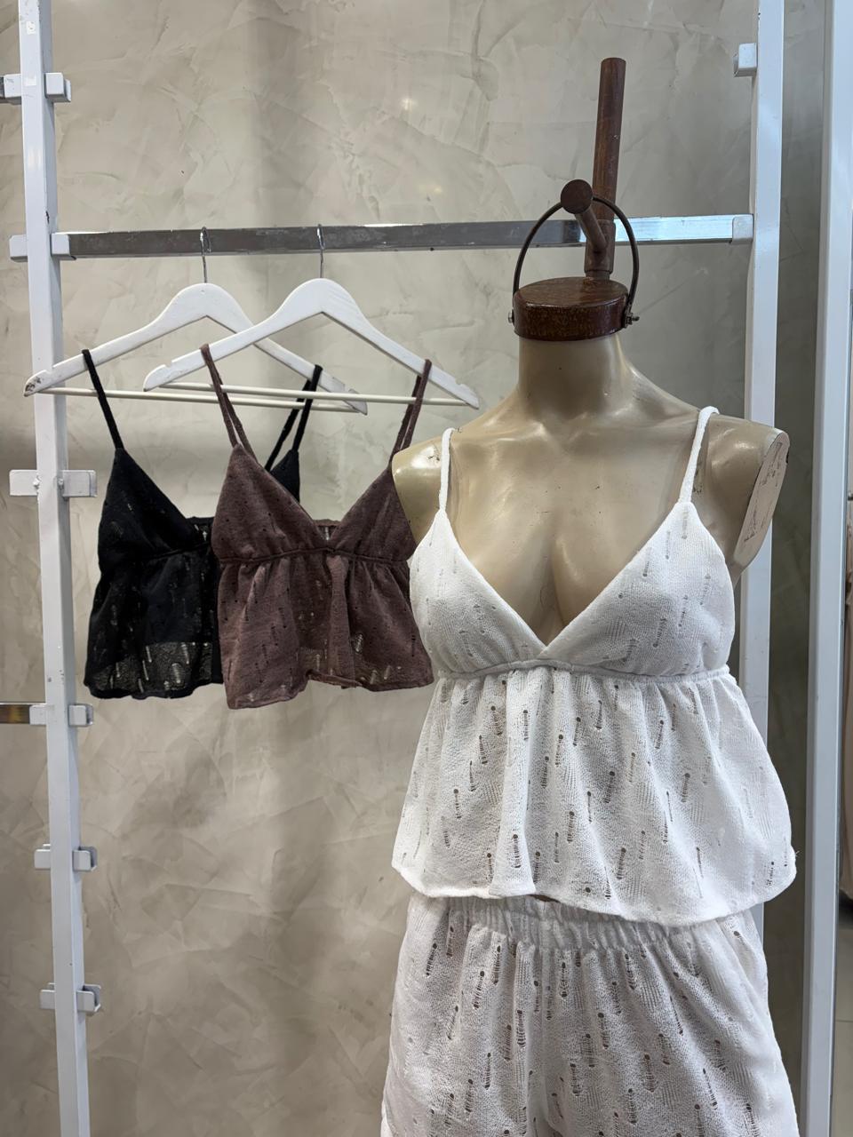 Top Taza bretel (Crochet)