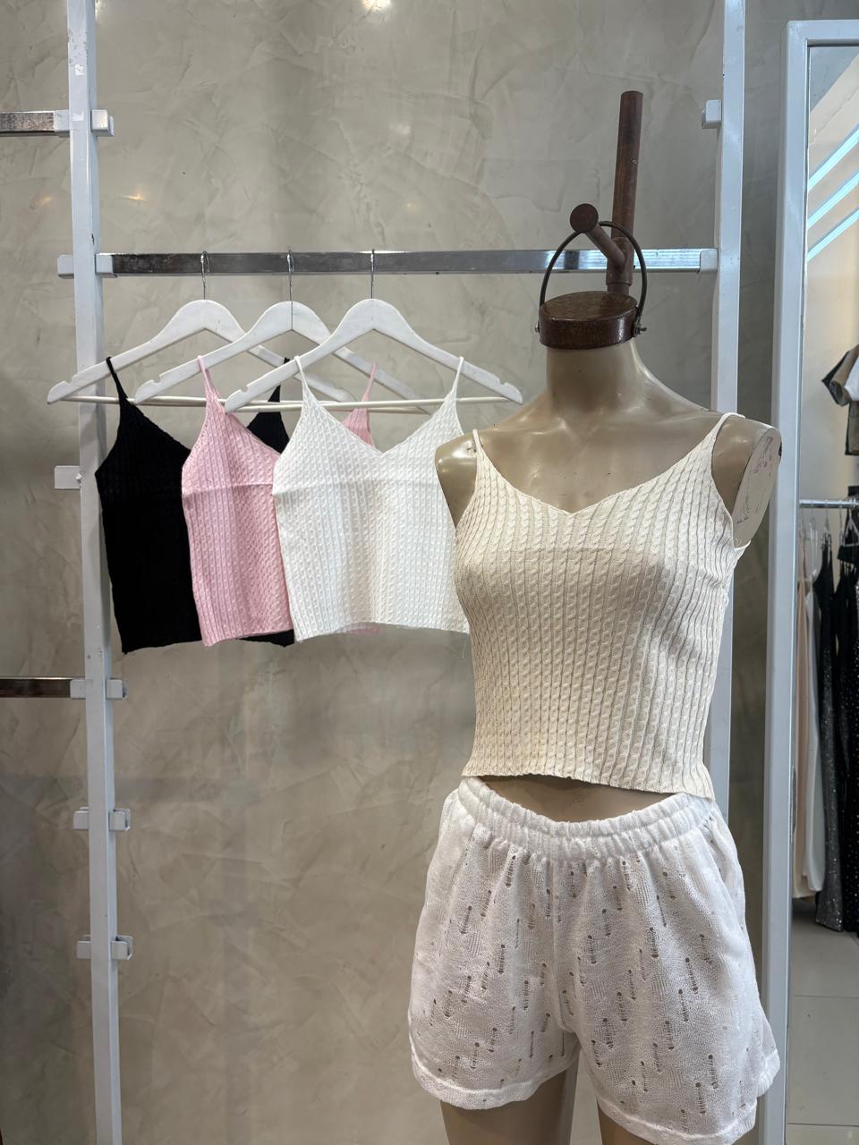 Top trenzas tejido (Importado)