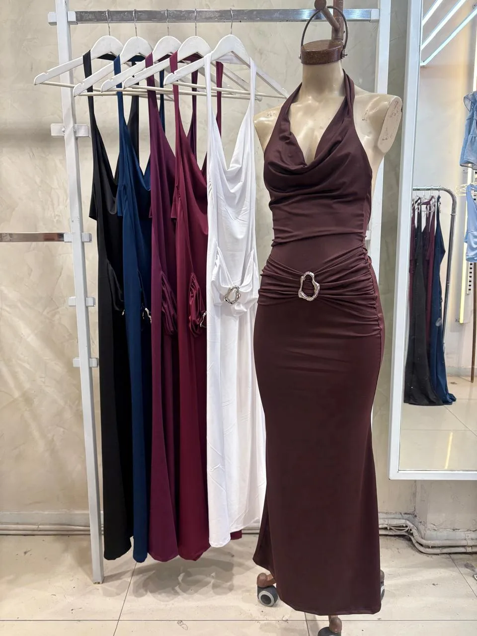 Vestido buche c/ cinto (microfibra)