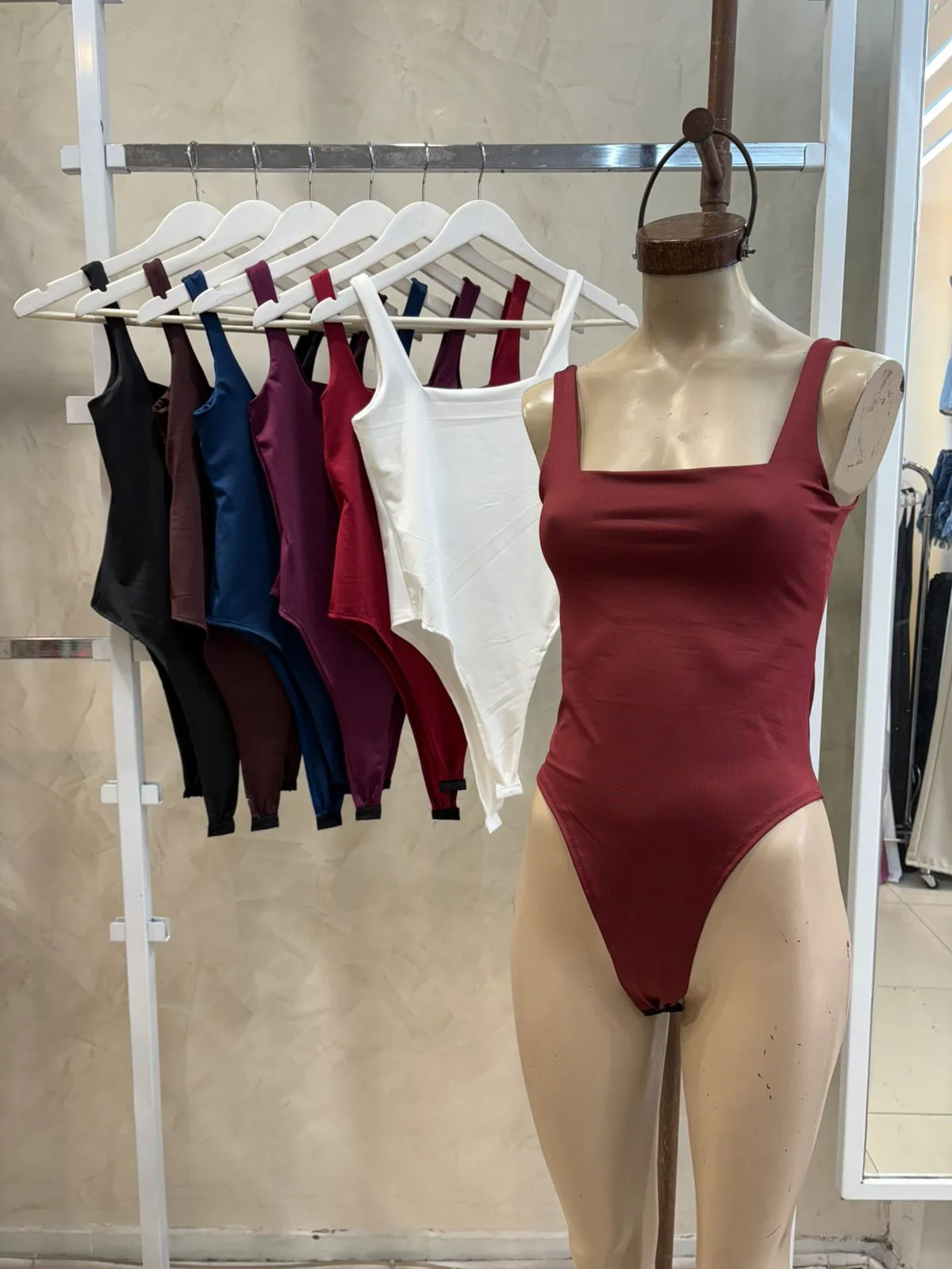 Body Rene escote cuadrado (Microfibra)