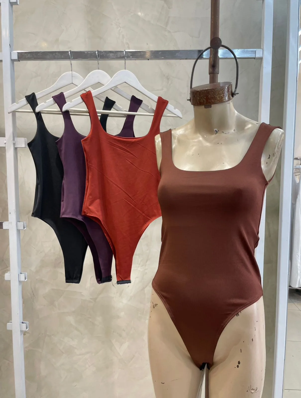 Body Rene escote cuadrado (Microfibra)