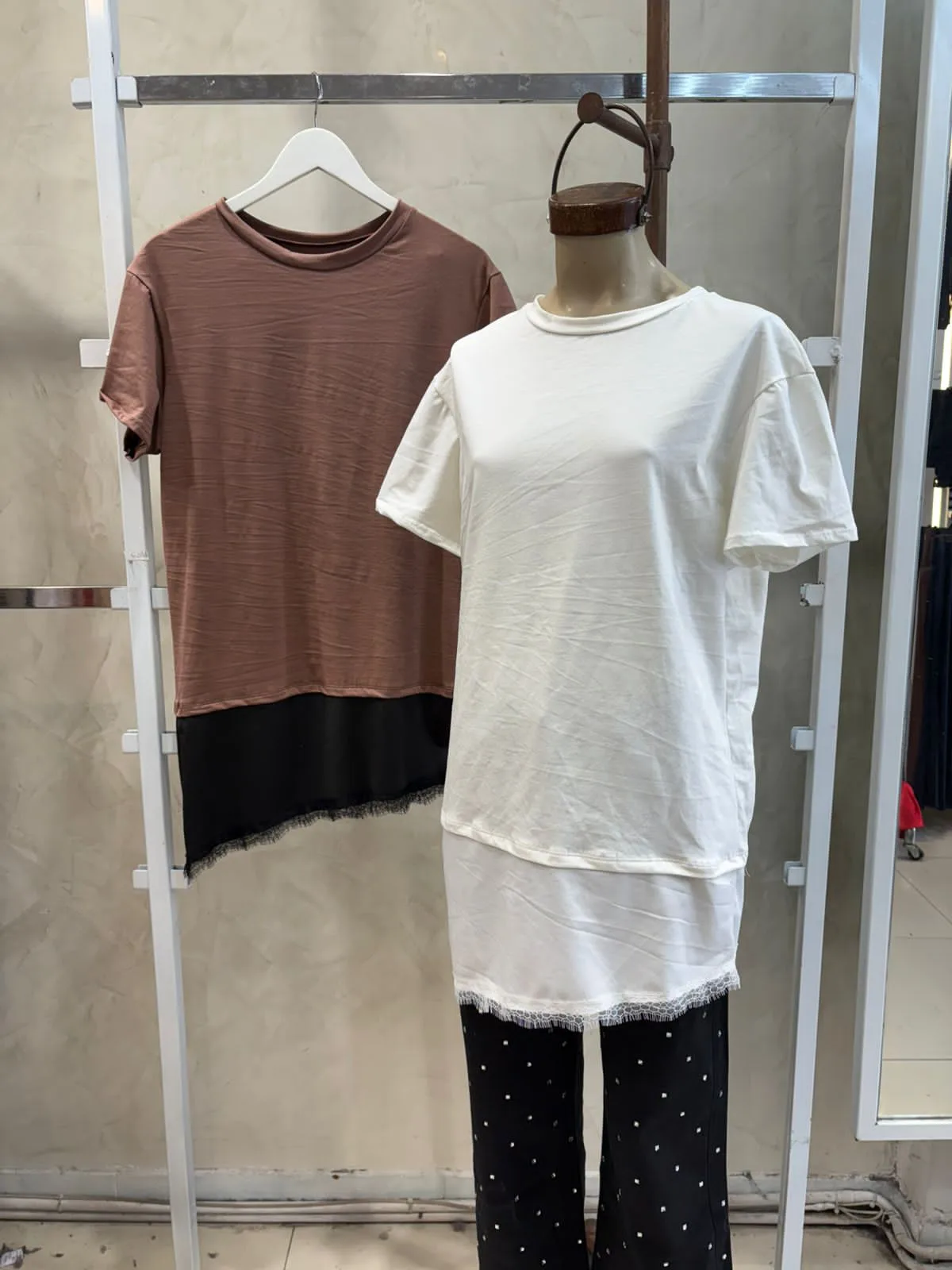 Remeron Combinado c/puntilla (Algodón lycra + Microfibra)