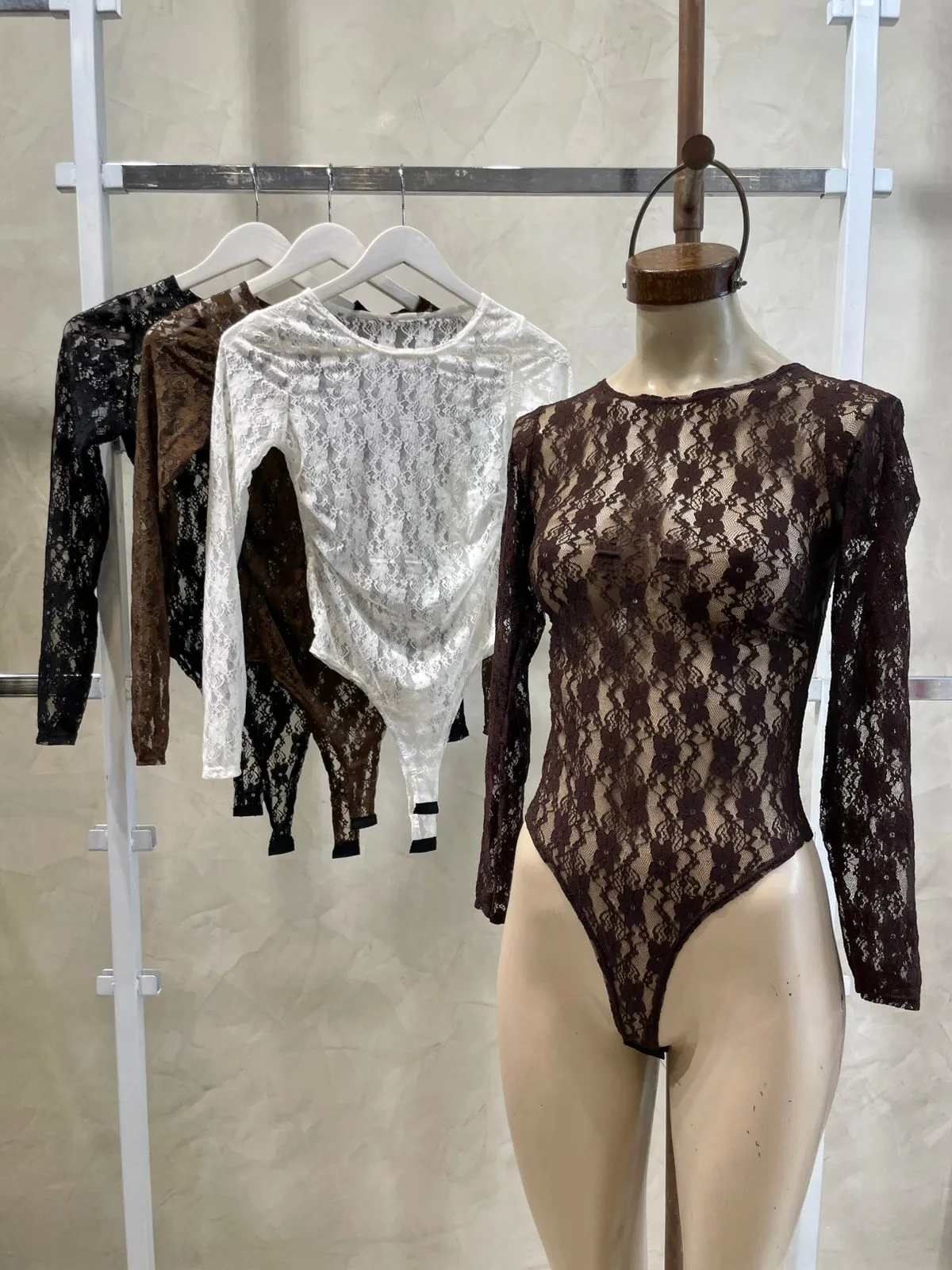 Body Cuello Redondo (Encaje)