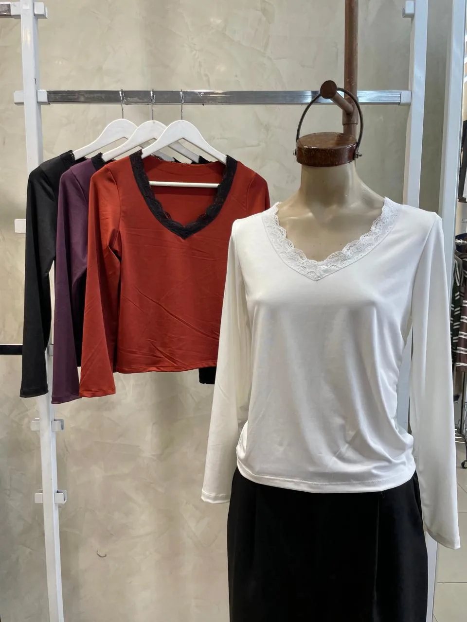 Remera v puntilla M/L (Microfibra)