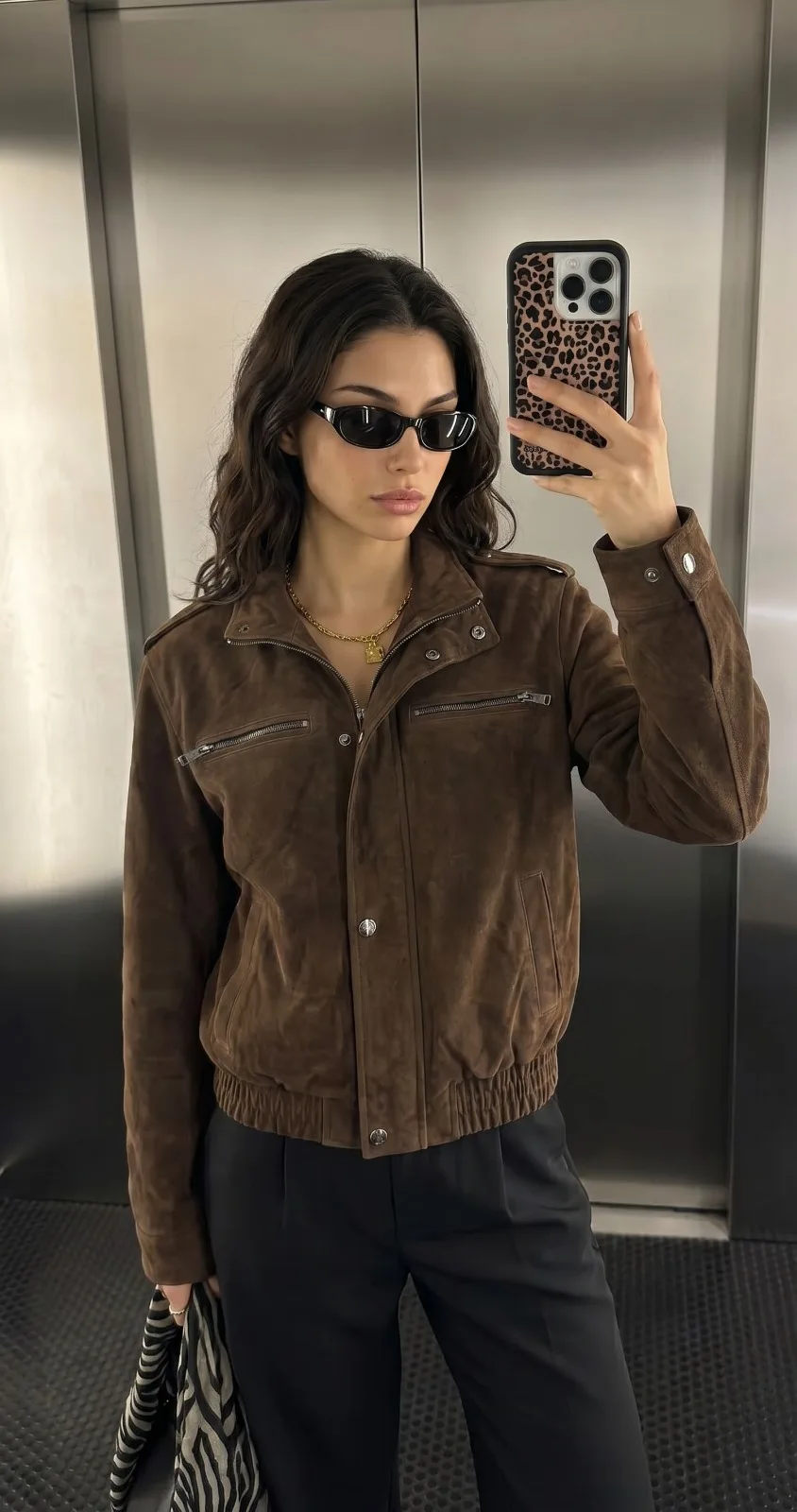 Campera forrado botones cargo (importado)