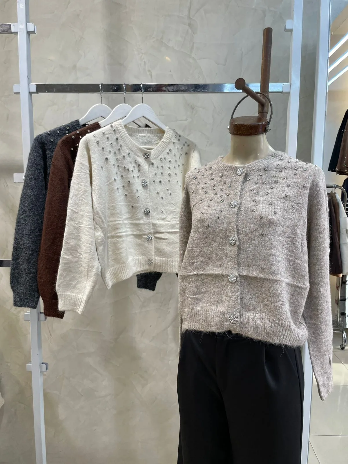 Cardigan diamantes (importado)