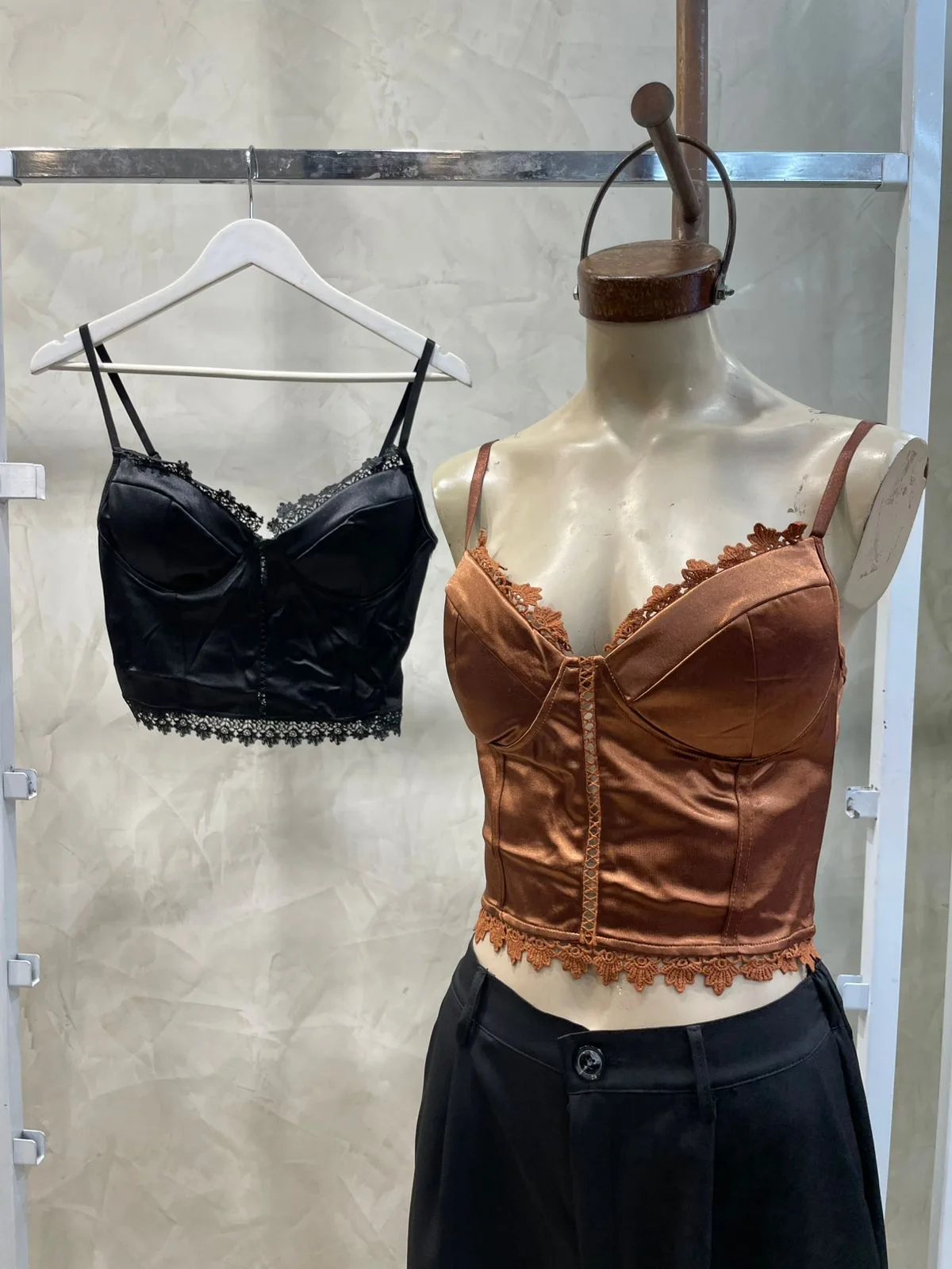 Top Corset c/ Puntilla (Importado)