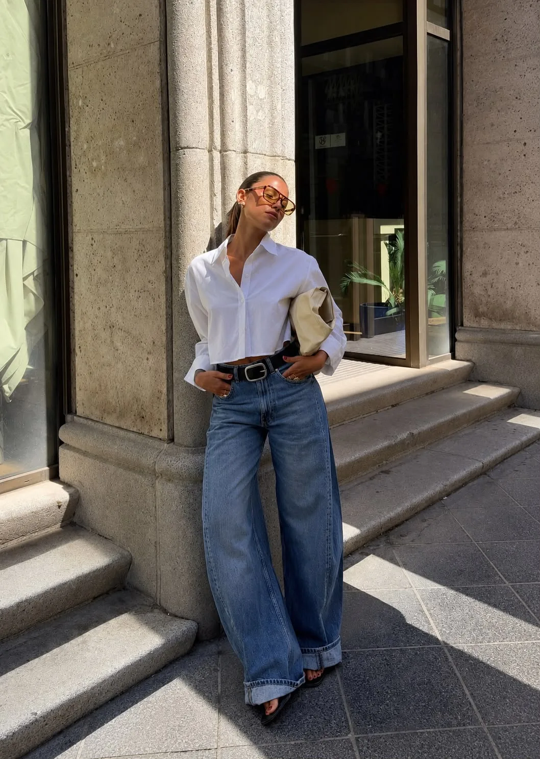 Camisa Crop (Fibrana Poplin)