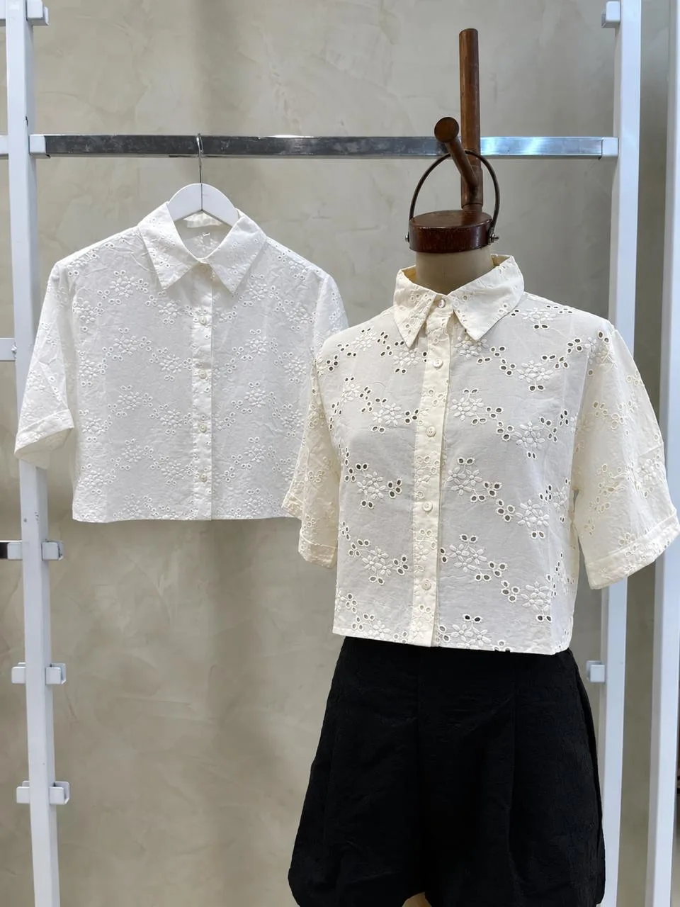 Camisa bordado m/c (importado)