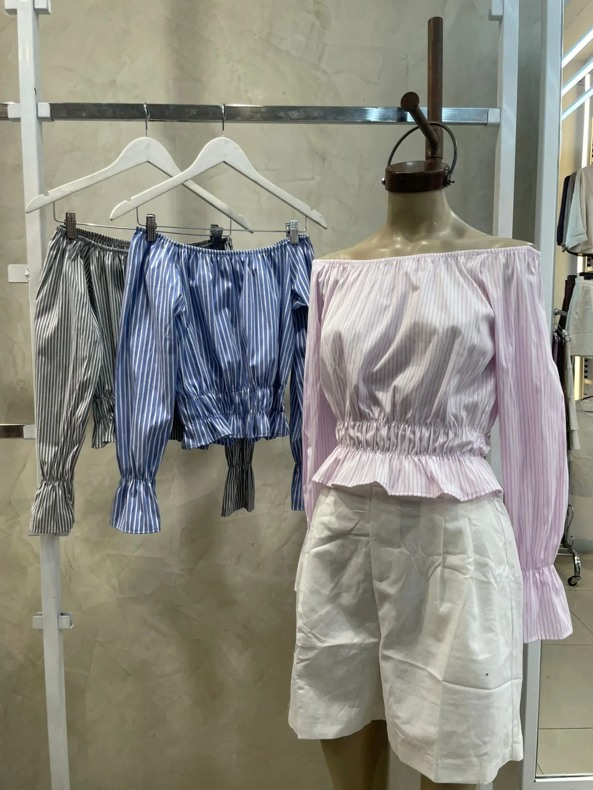 Blusa Bote Rayado (poplin)