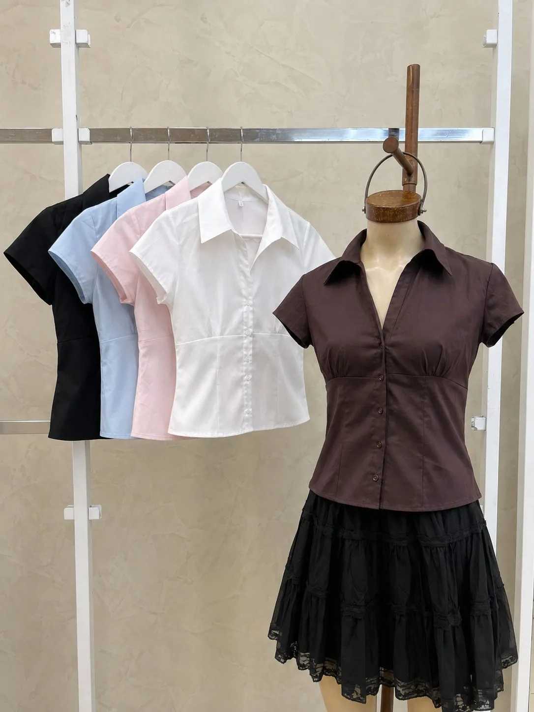 Camisa Entallada m/c (fibrana poplin)