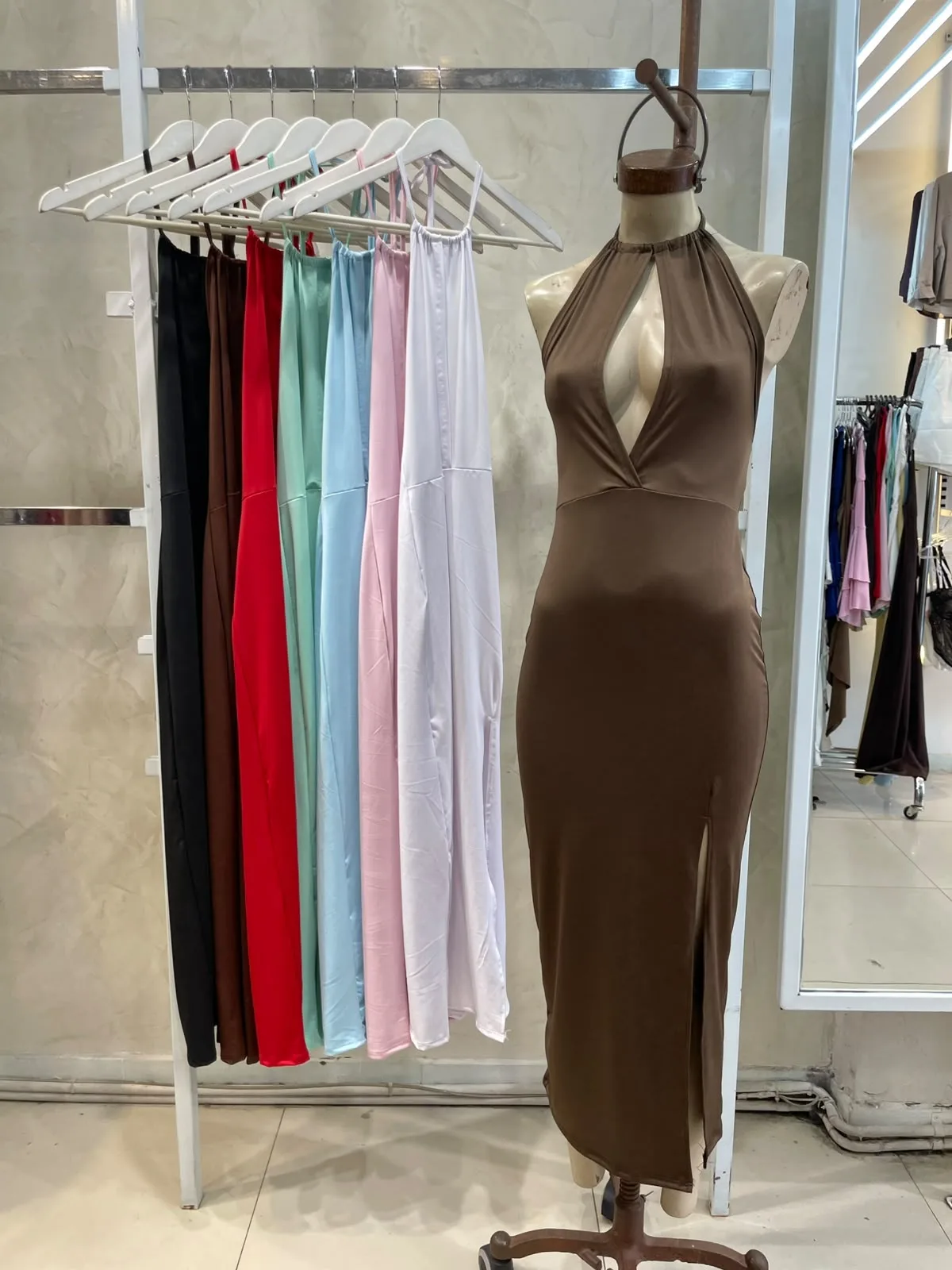 Vestido V para atar (Microfibra)