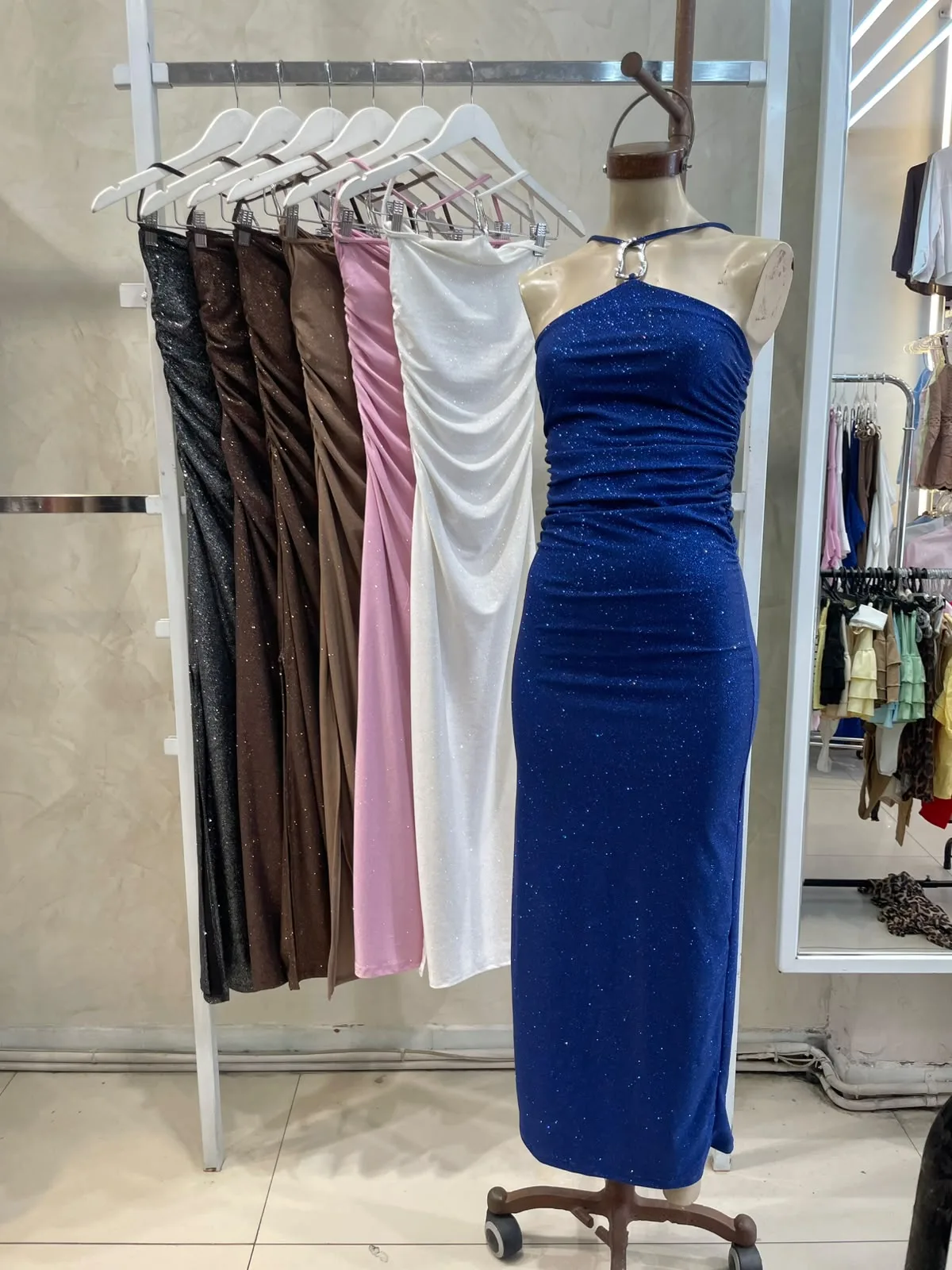 Alternative view of Vestido Largo Tiras c/ Hebilla (brillo)