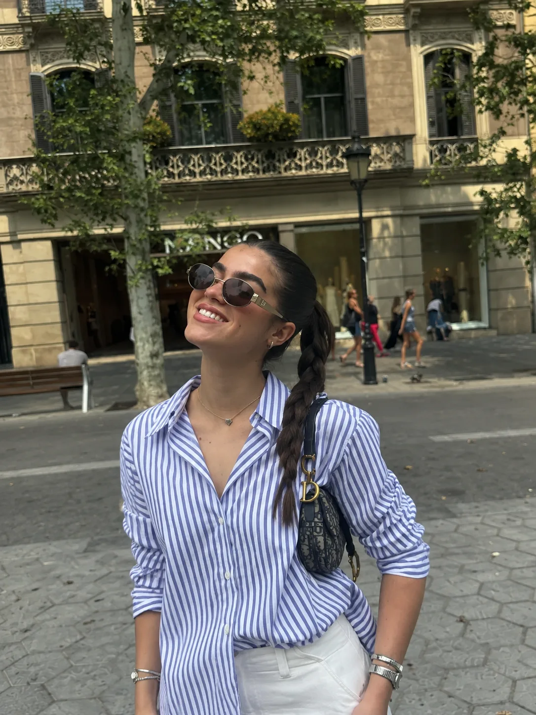 Camisa Larga Rayado (Fibrana poplin)