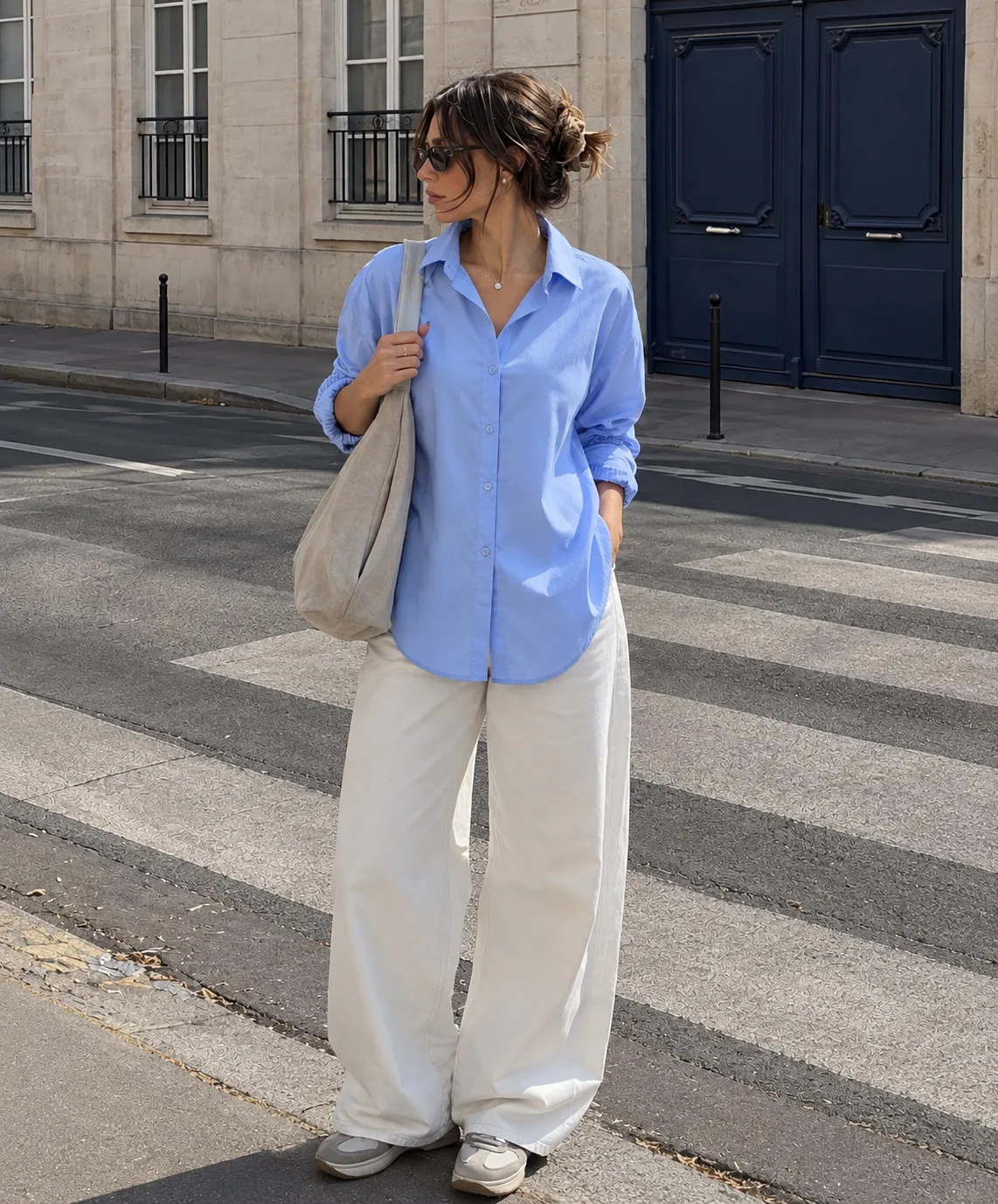 Camisa larga (fibrana poplin)