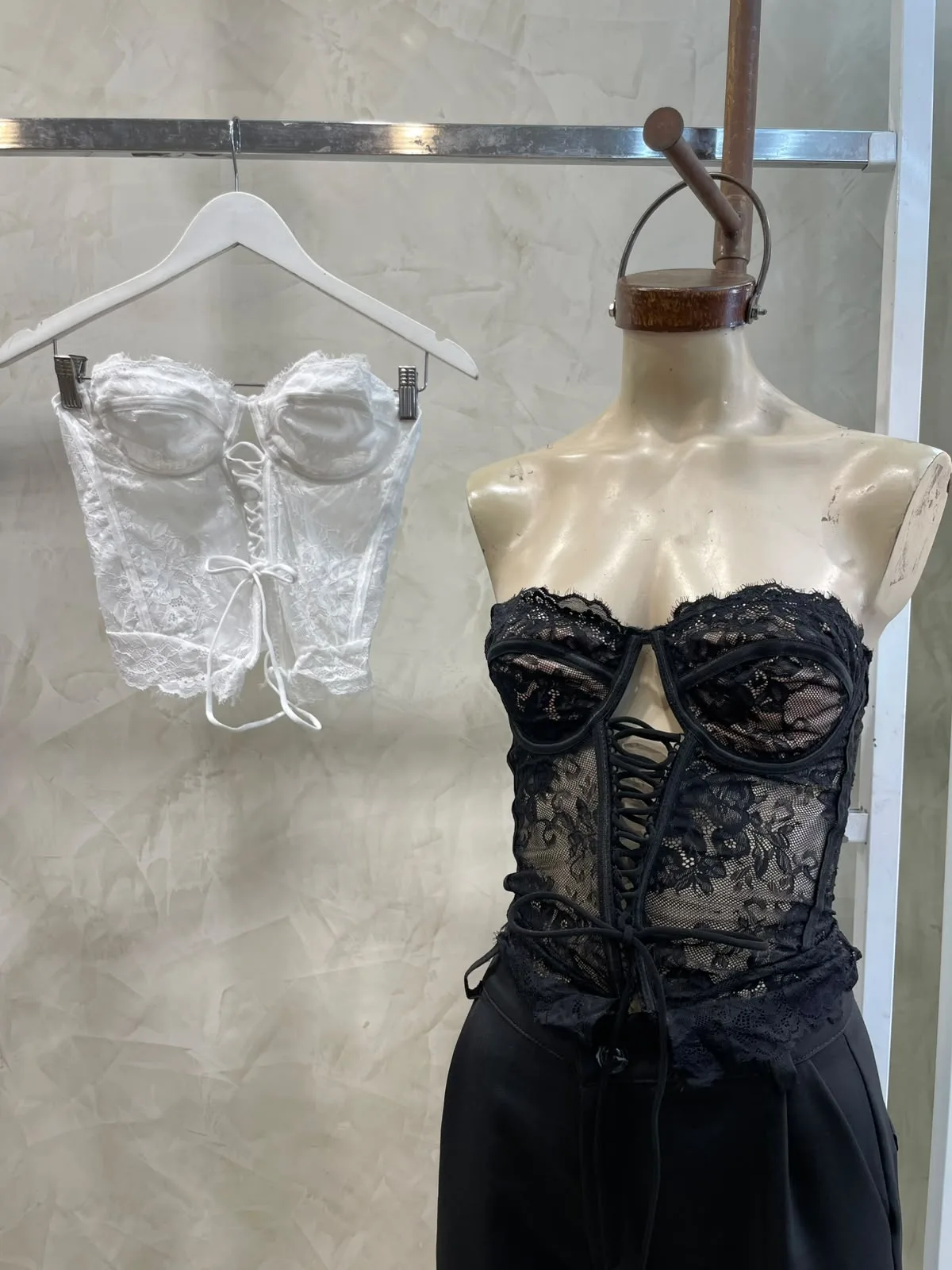 Corset Encaje para atar (importado)