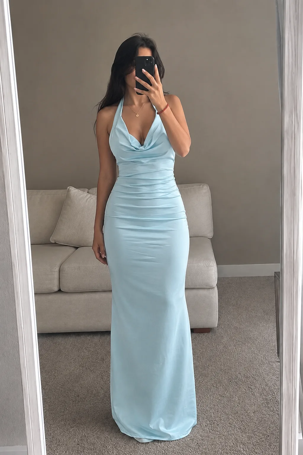Vestido largo buche (microfibra)