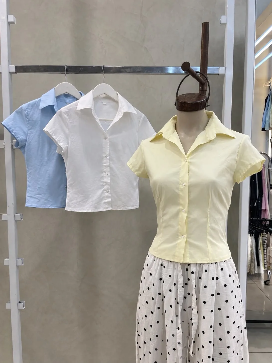 Camisa M/C tachas (fibrana Poplin)