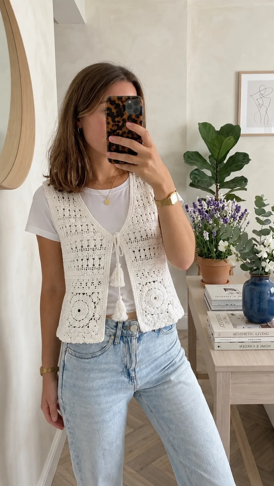 Chaleco Para Atar Crochet (importado)