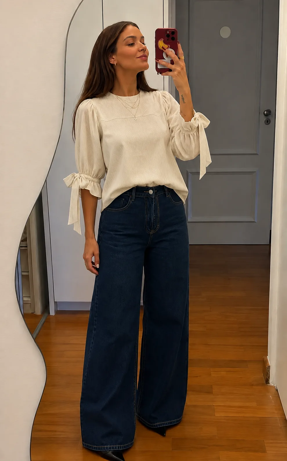 Blusa Manga Globo Rayado (importado)