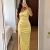 Vestido Un Hombro Fruncido (tricot) - Juno