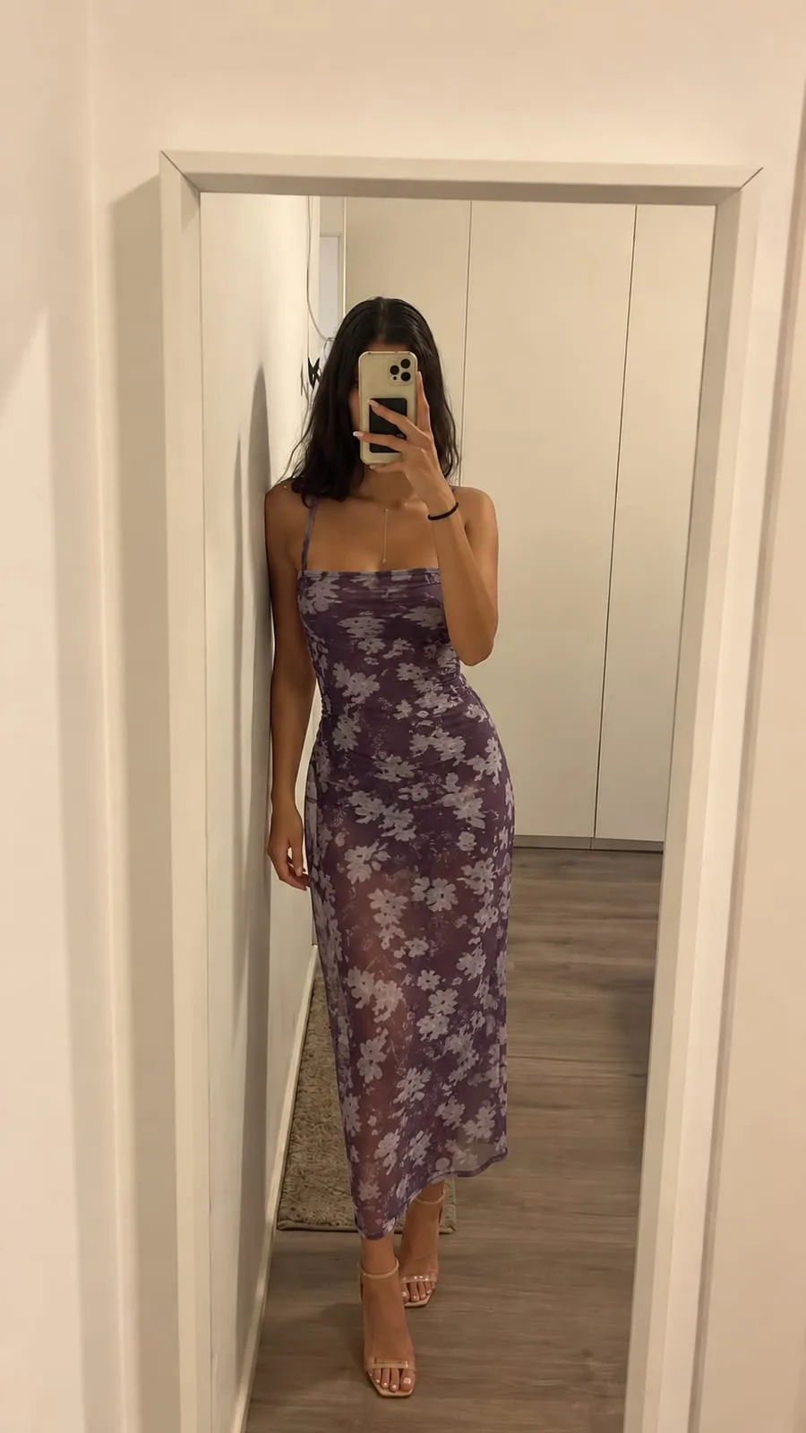 Vestido escote recto (Tull sublimado)
