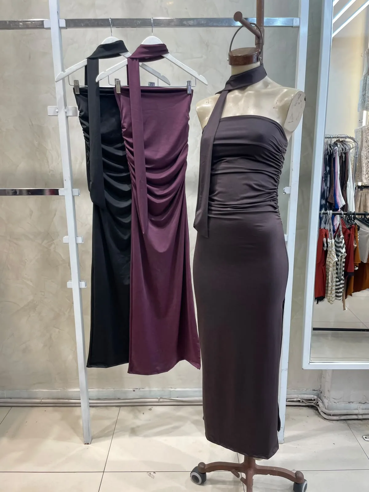 Alternative view of Vestido Straples c/ lazo (microfibra)