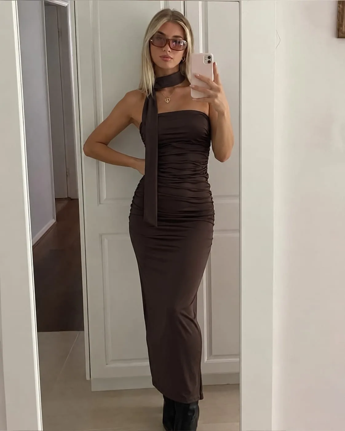 Vestido Straples c/ lazo (microfibra)